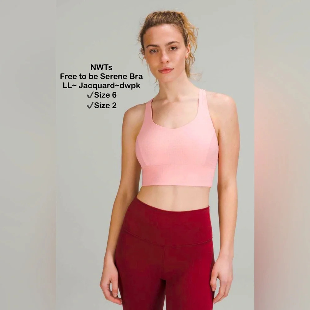 Lululemon Free to be serene Bra‎ Jacquard Size 6